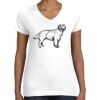 Women's Fine Jersey V-Neck Tee Thumbnail