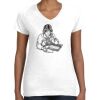 Women's Fine Jersey V-Neck Tee Thumbnail