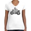 Women's Fine Jersey V-Neck Tee Thumbnail