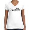 Women's Fine Jersey V-Neck Tee Thumbnail