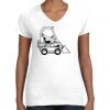 Women's Fine Jersey V-Neck Tee Thumbnail