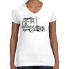 Women's Fine Jersey V-Neck Tee Thumbnail