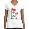 Women's Fine Jersey V-Neck Tee Thumbnail
