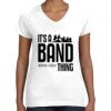 Women's Fine Jersey V-Neck Tee Thumbnail